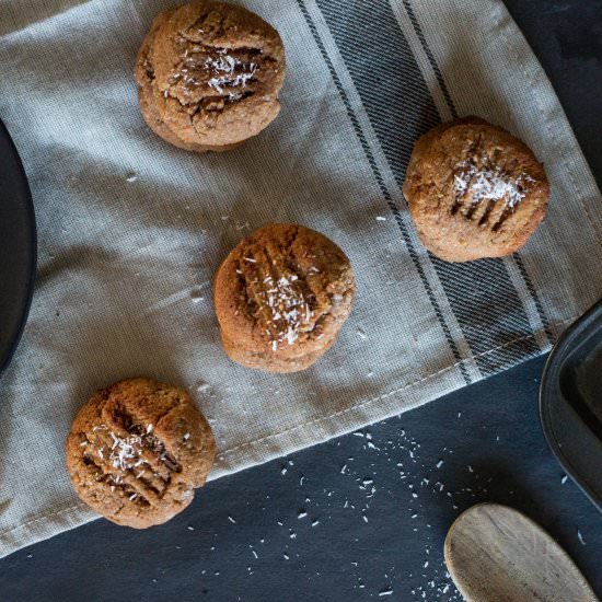 Banana Coconut Biscuits