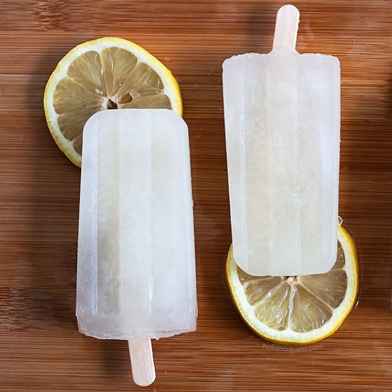 Honey Whiskey Lemonade Popsicles