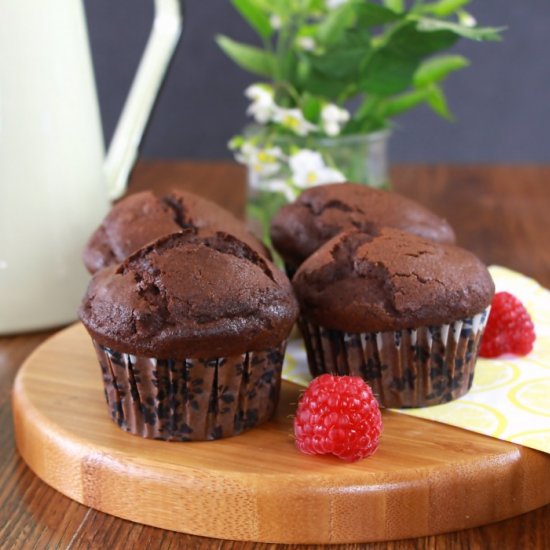 Double Chocolate & Raspberry Muffin