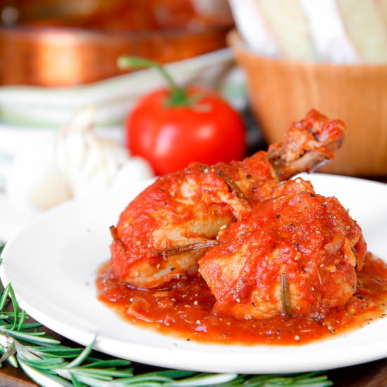 CHICKEN CACCIATORE ITALIAN STYLE