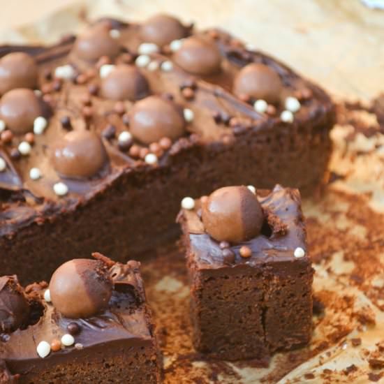 Malteser Fudge Brownies