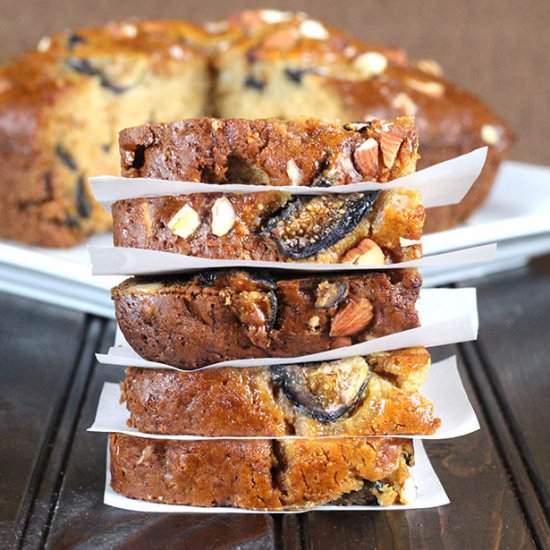 Vegan Fig Almond Cake