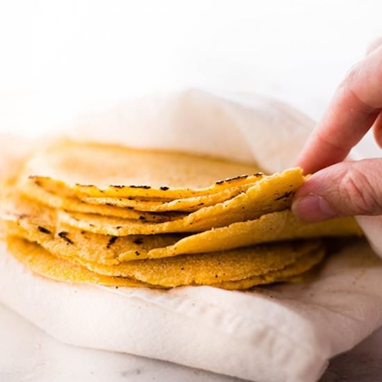 Homemade Corn Tortillas