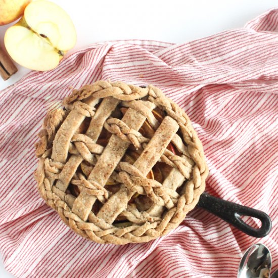 Healthier Lattice Apple Pie