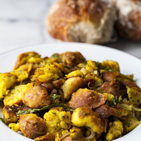 Goan Bread Upma