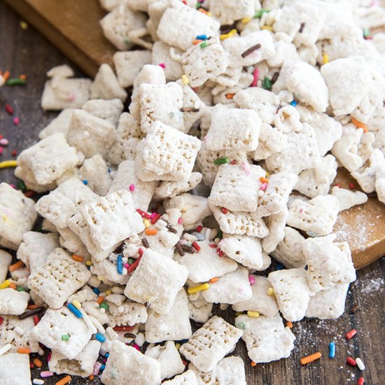 Cake Batter Muddy Buddies