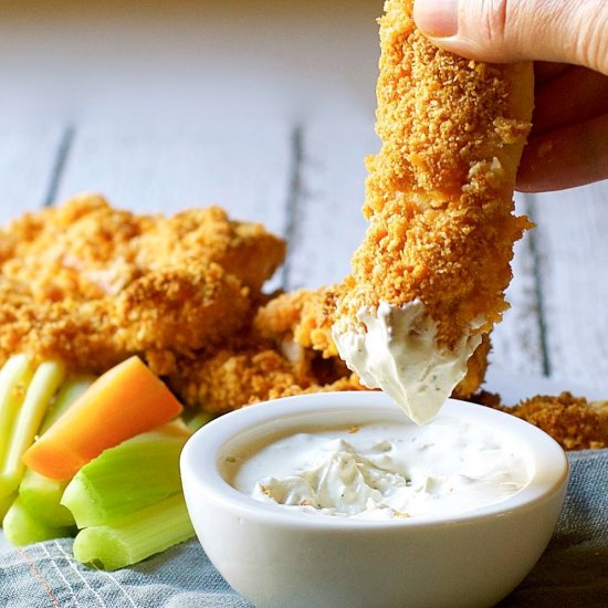 Crispy Baked Buffalo Chicken Tender