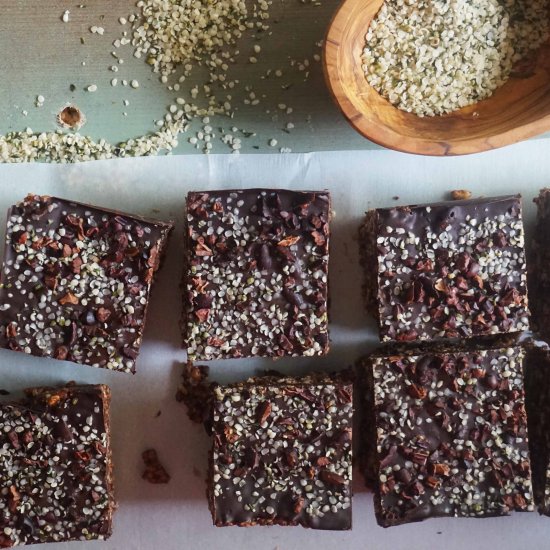 Superfood Chocolate Rice Crisp Bars