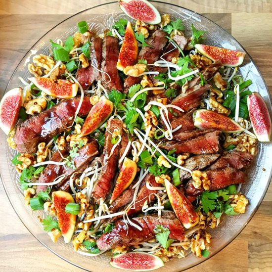 Steak, Fig and Balsamic Salad