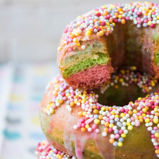 Rainbow Ring Doughnuts