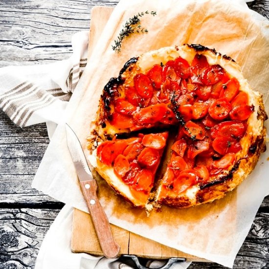 Upside Down Carrot Tart