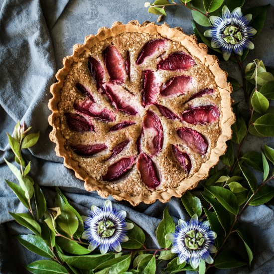 Plum Frangipane Tart