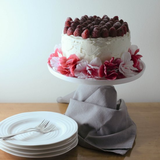 Raspberry Birthday Cake