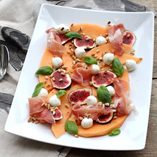 Melon, Fig and Prosciutto Salad