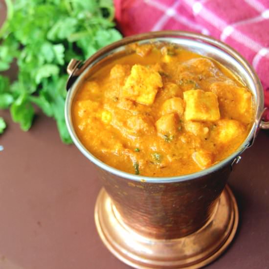 Paneer Chickpeas Masala