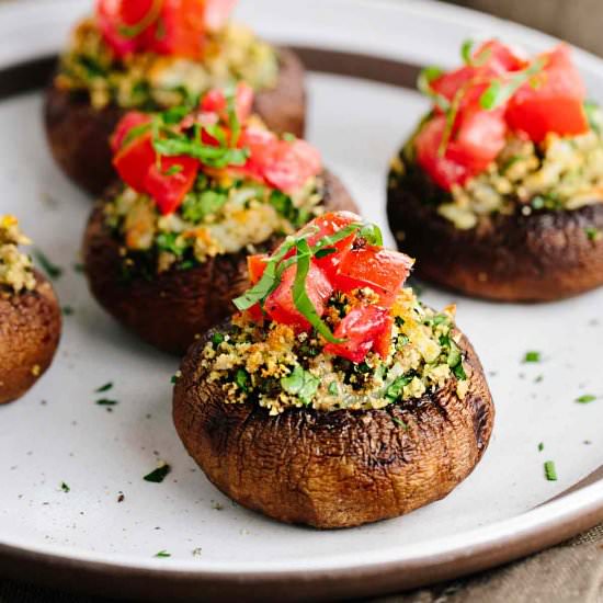 Portobello Stuffed Mushrooms