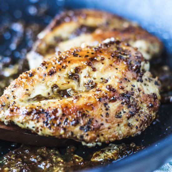 Easy Skillet Maple Dijon Chicken