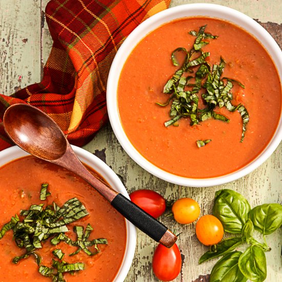 Roasted Tomato Basil Soup