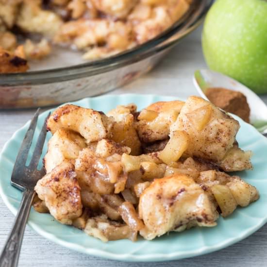 Apple Fritter Cinnamon Roll Bake