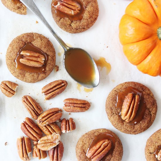 Pumpkin Thumbprint Cookies