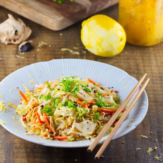 Lemon Sesame Yakisoba Noodle