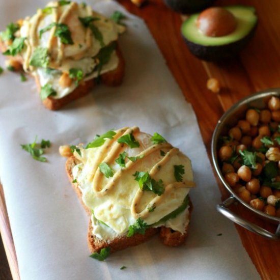 Garlic Herb Chickpea Sandwich