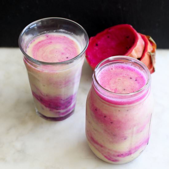 Pineapple & Dragon Fruit Smoothie