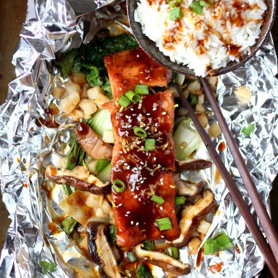 Miso Salmon en Papillote