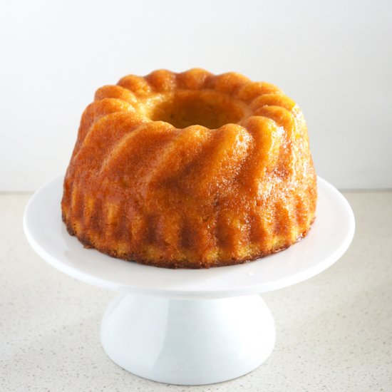 peach and cream syrup cake