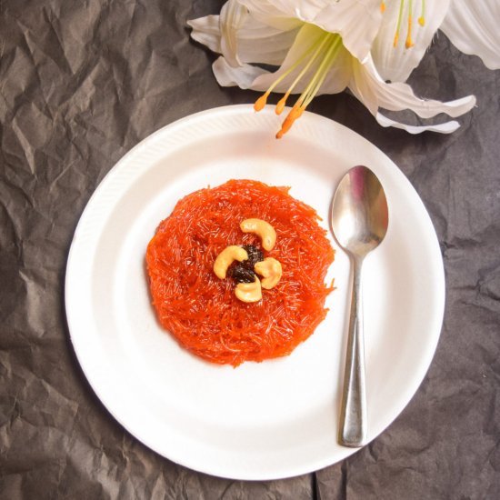 Vermicelli halwa or Meethi Semai