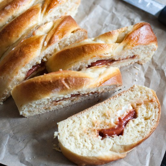 Guava Cheese Braided Bread