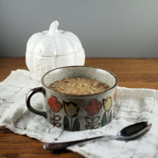 Pumpkin Spice Steel-Cut Oats