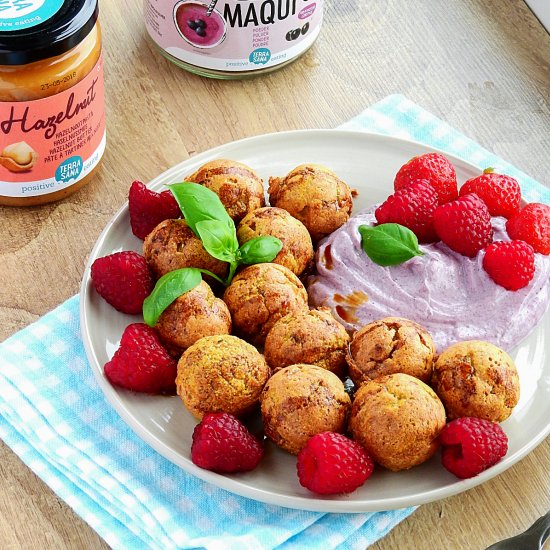 Hazelnut Butter Mini Doughnuts