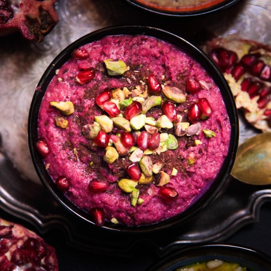 Beetroot and Bean Dip