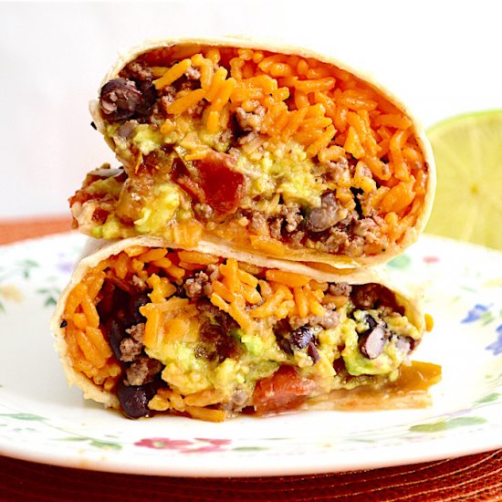 Beef and Bean Burritos