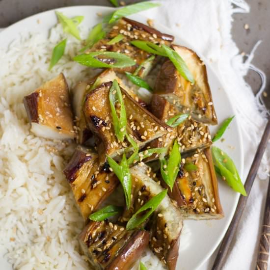 Miso Glazed Eggplant