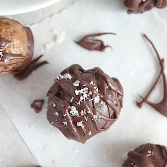 Healthy, Dark Choc Salted Caramels