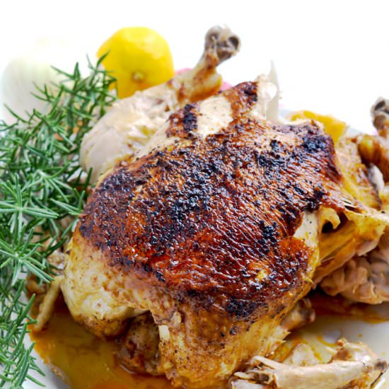 Instant pot “rotisserie” chicken