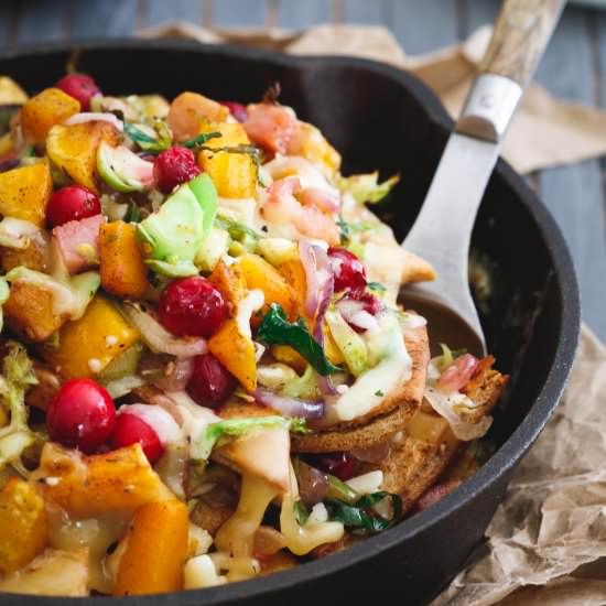 Butternut Squash Pita Nachos