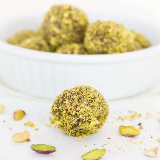 Dates & Pistachio Bites with Mastic