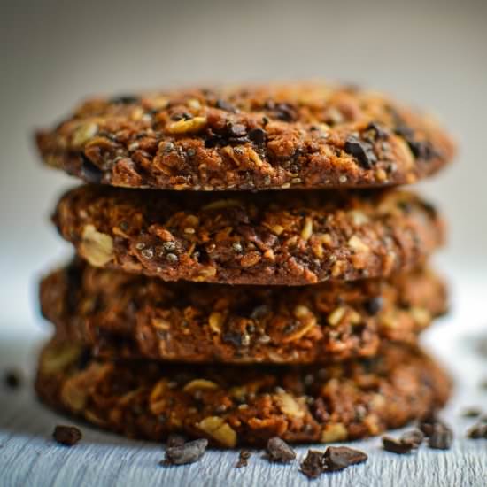 Cacao Nib Flapjack Cookies