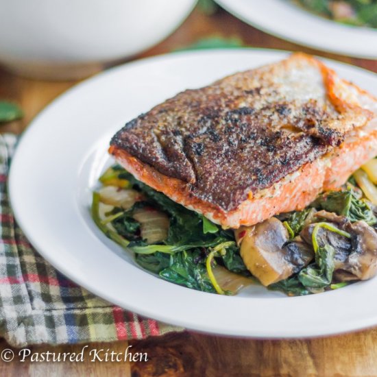 Skillet Seared Salmon Fillets