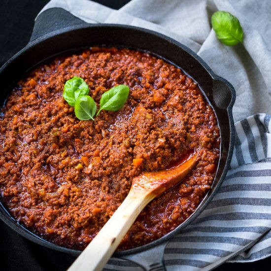 Marta’s Rustic Pork & Beef Ragu