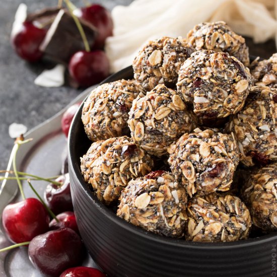 Cherry Chocolate Almond Energy Ball