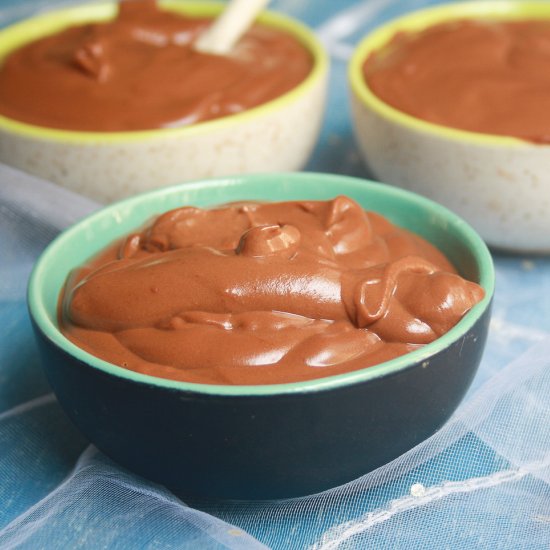 Eggless Chocolate Pudding