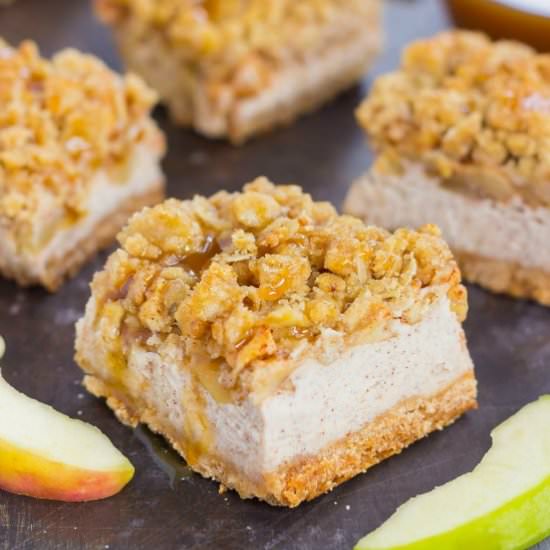 Caramel Apple Cheesecake Bars