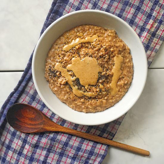 Creamy Chai Spiced Chia Porridge