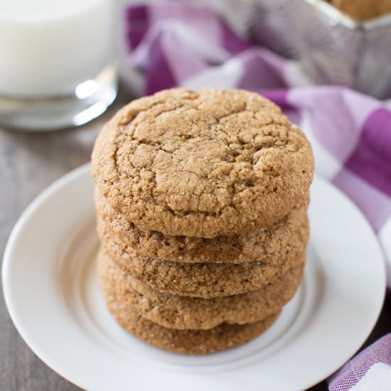 Pumpkin Ginger Molasses Cookies