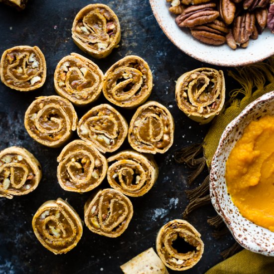 6 Ingredient Pumpkin Pie Pinwheels