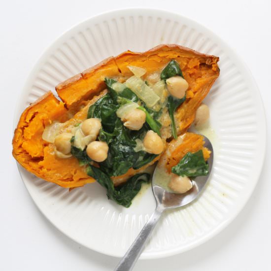 Vegan Stuffed Sweet Potato